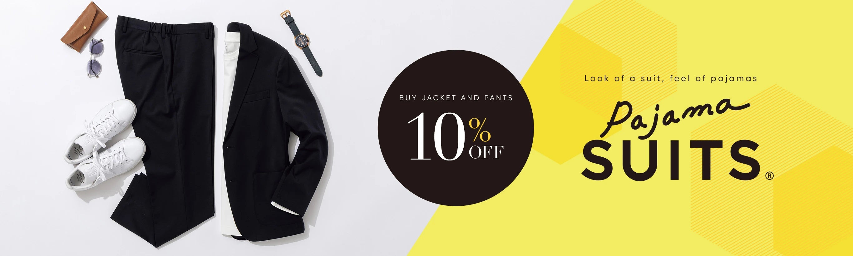 Pajama SUITS. Look of a suit, feel of pajamas. Buy Jacket and Pants 10%OFF
