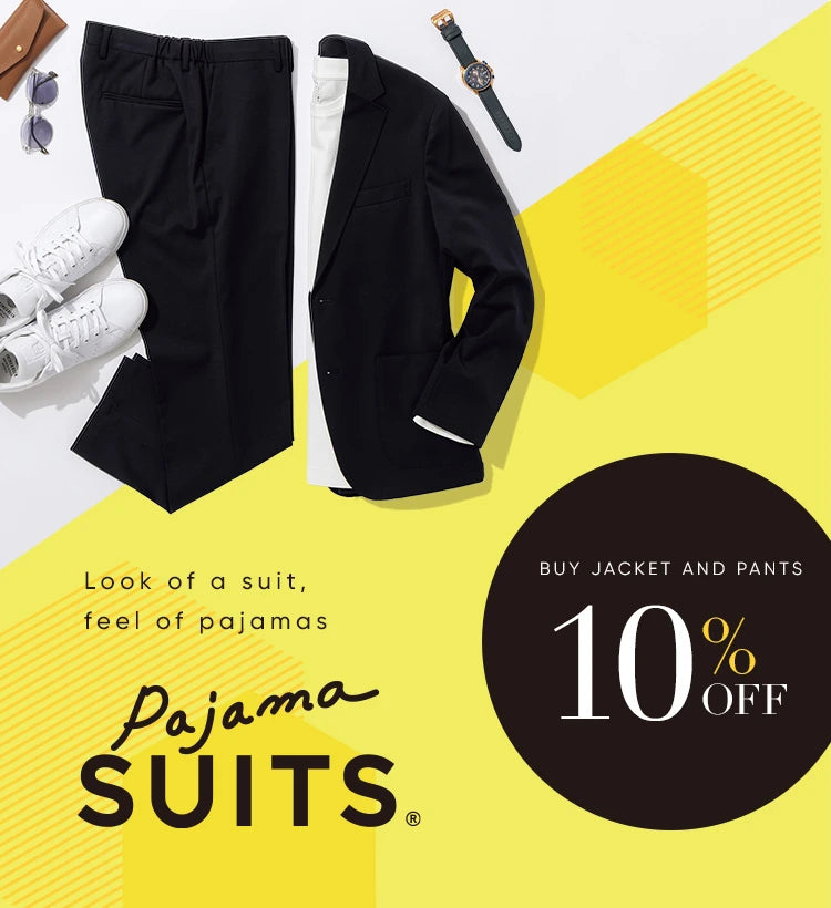 Pajama SUITS. Look of a suit, feel of pajamas. Buy Jacket and Pants 10%OFF