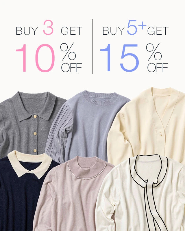 Buy 3 Get 10％OFF | Buy 5+ Get 15%OFF