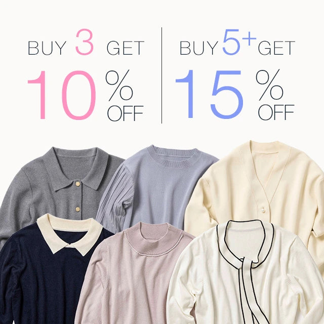 Buy 3 Get 10％OFF | Buy 5+ Get 15%OFF