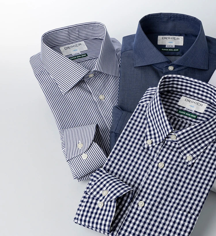 Men's Long Sleeve Business Casual Shirts ORIHICA