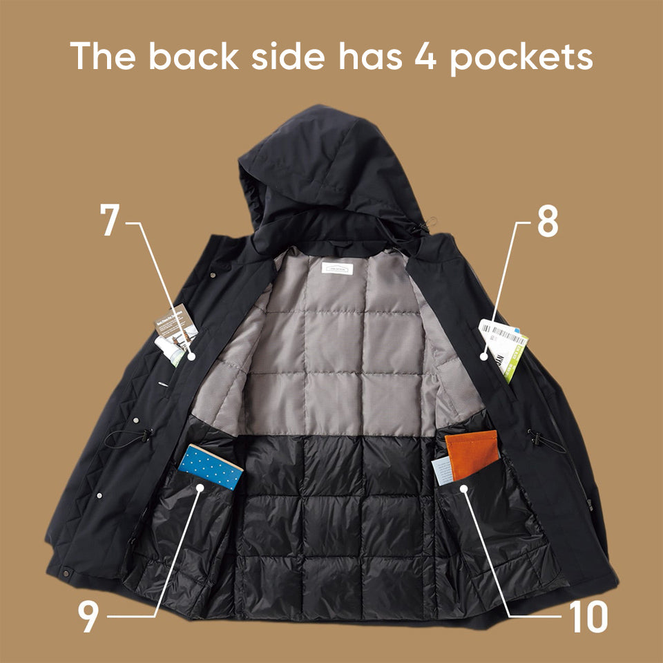 Stretch 10 Pockets Hooded Outerwear