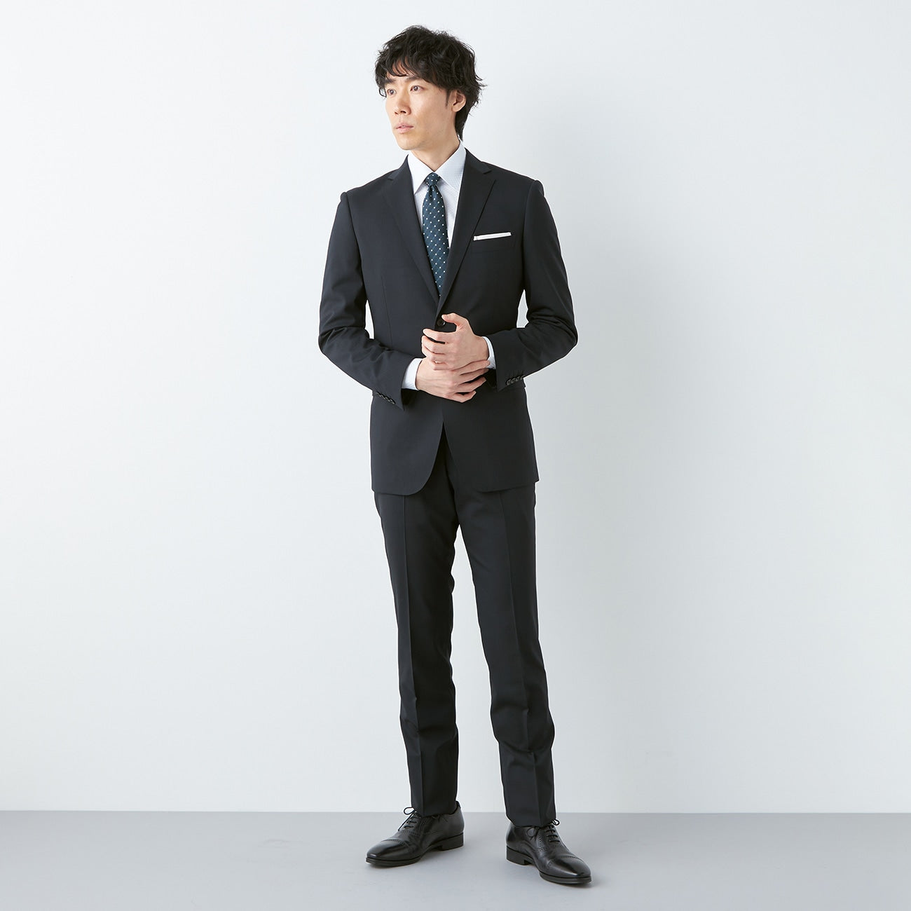 Two-pants Black Stripe British Slim Suit