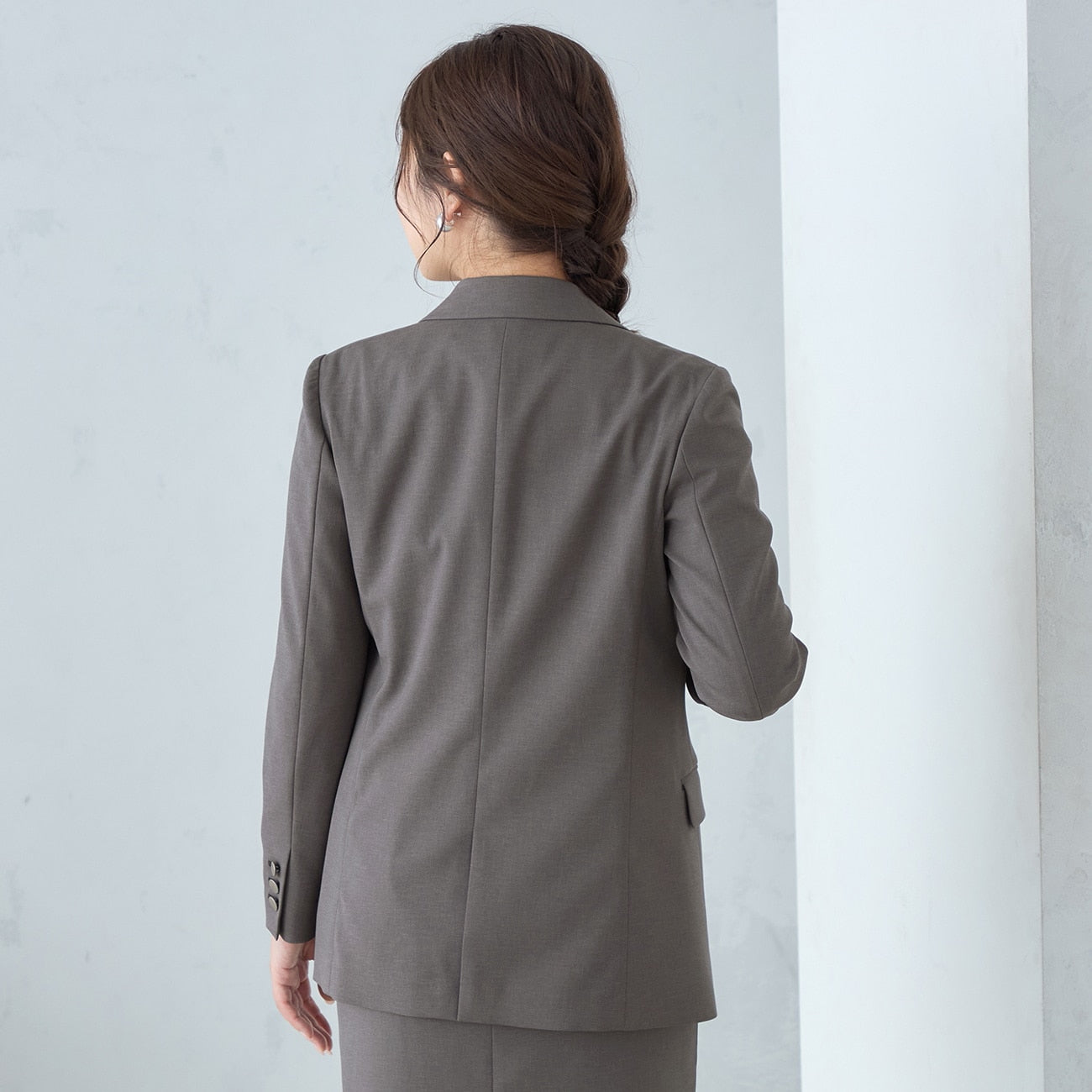 2-way Stretch Twill Charcoal Gray Double Jacket – AOKI GLOBAL 