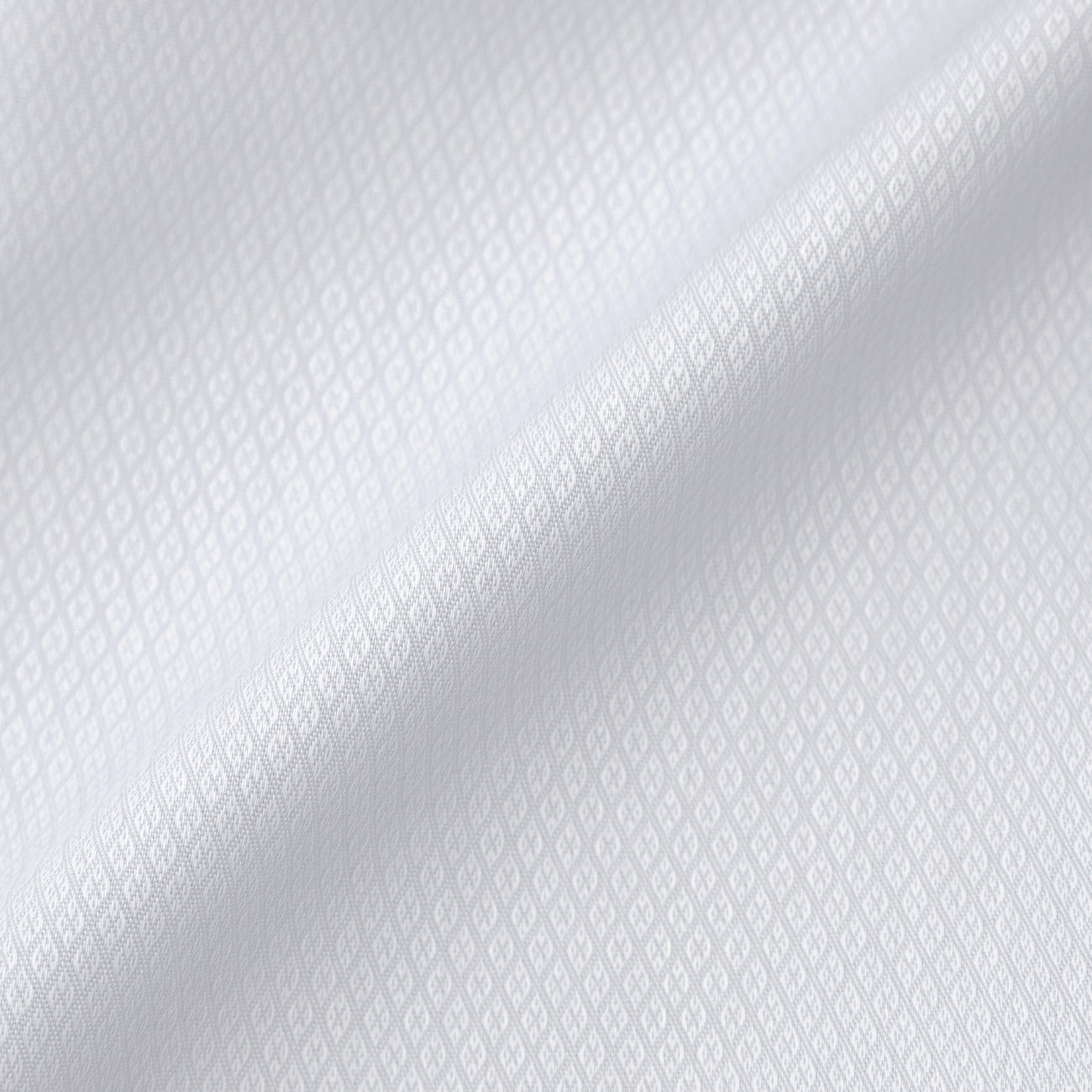 MAJI 免熨烫灰色棉质弹力梭织图案标准领衬衫 - 修身版型