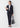 Washable Stretch Shadow Stripe Notch Lapel Jacket - Navy_34