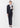 Washable Stretch Shadow Stripe Notch Lapel Jacket - Navy_35