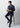 Wool Blend Plain Jacket - Navy_40