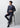 Wool Blend Plain Jacket - Navy_39