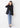 THE THIRD SUITS Seersucker Double Breasted Jacket - Navy_36