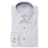 Non-iron Cotton Point Collar Stripe Shirt - Blue_01
