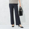 RIRANCHA Stretch Wide Pants - Navy_01