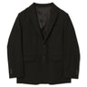 Washable Wool-Like Black Tailored Jacket_01