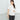 Cool Feeling White Rayon Band Collar Shirt_01
