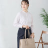 Band Collar Stripe Shirt - Pink_01
