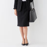 THE THIRD SUITS Double Cloth Tight Skirt - Black_16