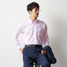 Super Cool Non-iron Cotton Button-down Shirt - Pink_07