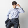 Super Non-iron Cotton Button-down Micro Check Shirt - Navy_06