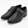 Waterproof Leather Active Single Monk Strap Shoes - Black_06