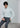 Wool Blend Plain Pants - Medium Gray_40