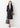 Shadow Check Three-quarter Sleeve Jacket - Navy_37