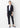 Shadow Check Three-quarter Sleeve Jacket - Navy_35