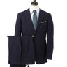 Washable Shadow Stripe British Slim Fit Suit - Navy_01