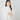 Knit Tweed Collarless Long Jacket - Off White_06