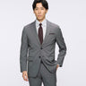 Washable Non-iron Stretch Wool-like Jacket - Gray -01