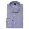 HITOYOSHI Spread Collar Lodon Stripe Shirt - Navy_01