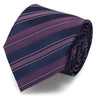 Stripe Slim Tie -Purple_01