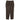 Linen-like Cropped Pants - Brown_15