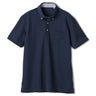 Biz Polo Aircool Button-down Polo Shirt - Blue_01