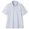 Biz Polo Aircool Button-down Sashiko Polo Shirt - White_01