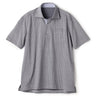 Biz Polo Aircool Cutaway Stripe Polo Shirt - Blue_01