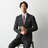 Wool Blend Suit with Side Adjuster - Black_22