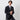 Wool Blend Suit with Side Adjuster - Navy_24