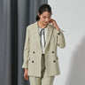 THE THIRD SUITS Double Breasted Jacket - Green_18