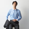 Super Non-iron Stretch Contrast Button-down Shirt - Blue_07