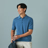 Knit Polo Shirt - Blue_09
