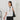 Contrast Bow Tie Blouse_32