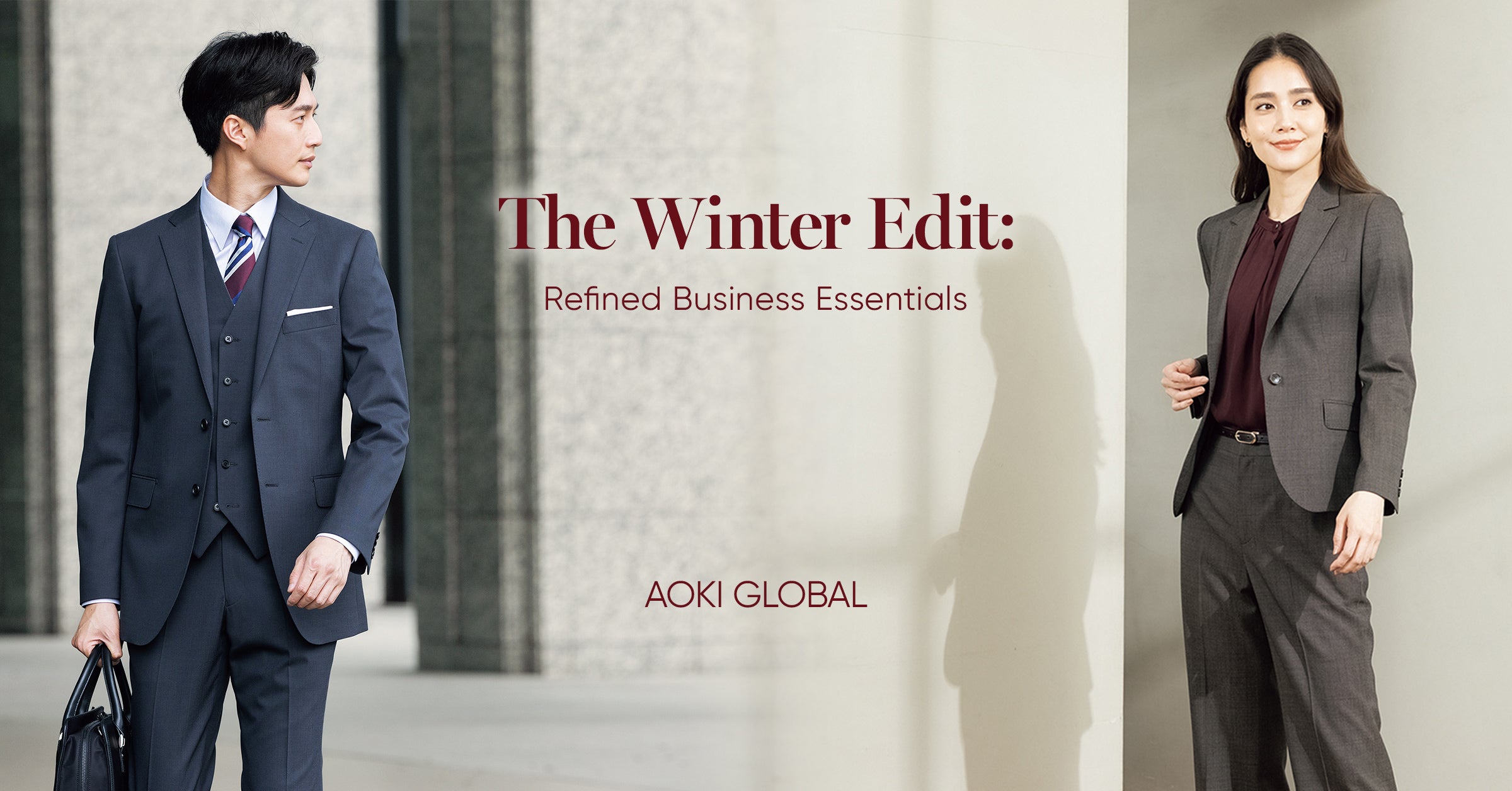 西装长版连身裙｜AOKI GLOBAL官网商店