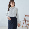 2-way Striped Bow Tie Blouse_01